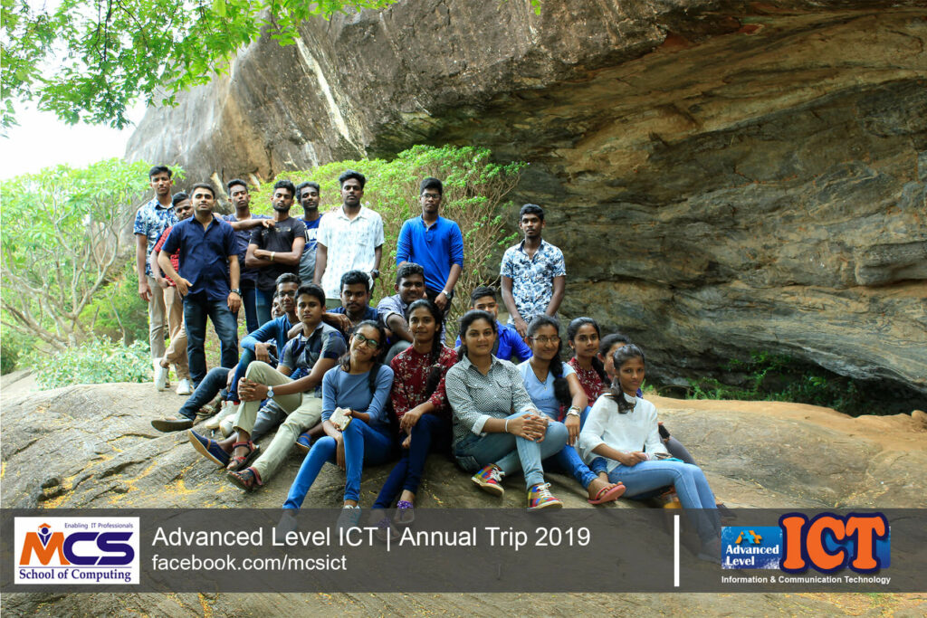 MCS School of Computing - 2020 AL ICT Trip to Pidurangala Batch Photo